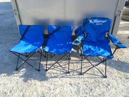 3pc Group of Folding Camp Chairs w/ Storage Bags