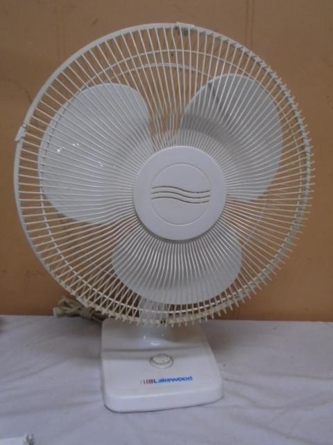 Lakewood 3 Speed 16in Oscillating Table Fan