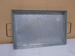 Galvanized Metal Serving Tray