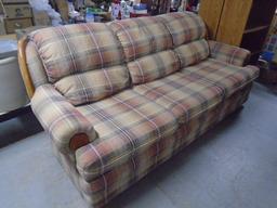 Simmons Plaid Sofa