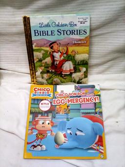 Bible stories & Chico Bon Bon and Egg-Mergency Books