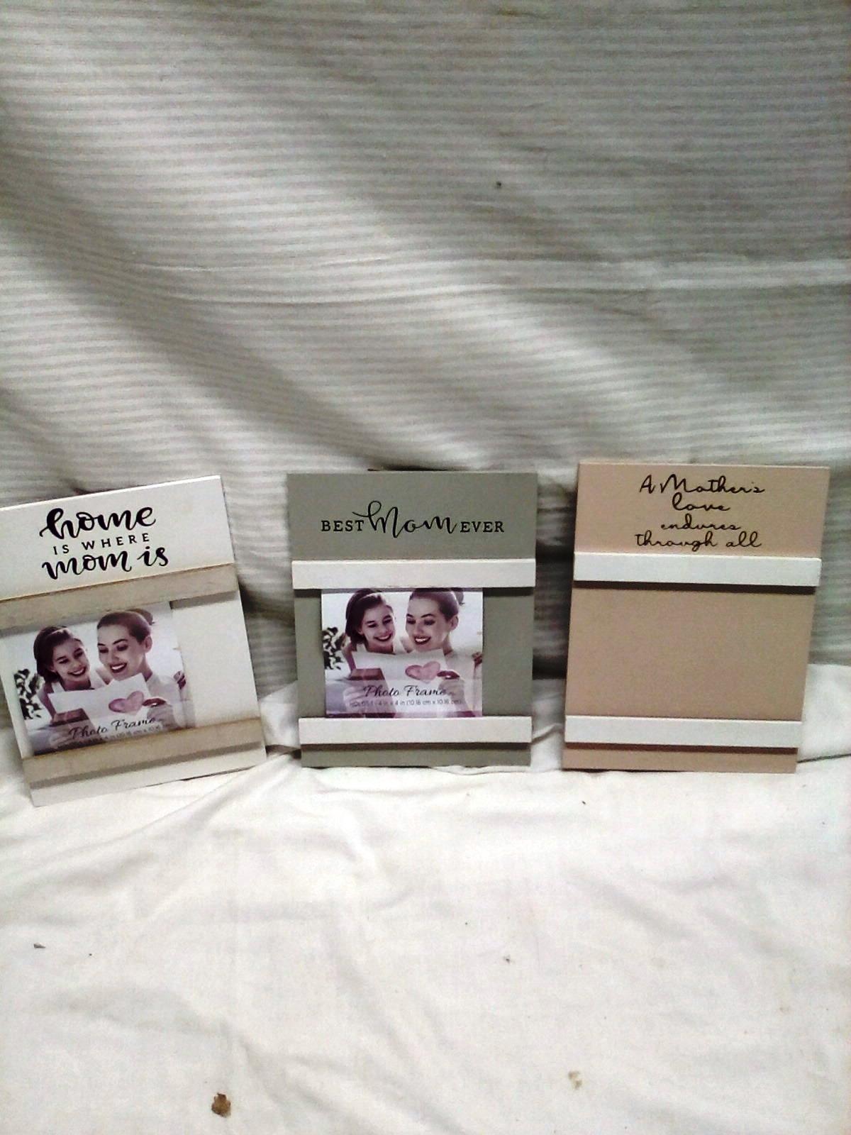 Qty. 3 Desktop or Hanging Mom Picture Frames