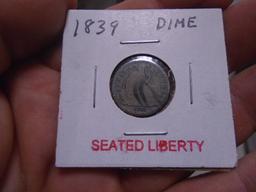 1839 SeatedLiberty Dime