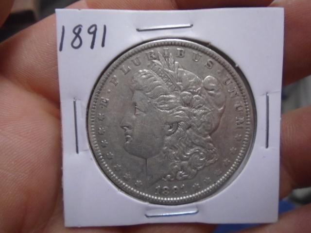 1891 Morgan Silver Dollar