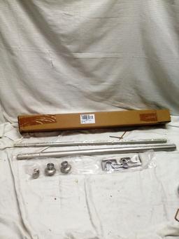 Qty:2 Meriville, 28-48" Curtain Rods