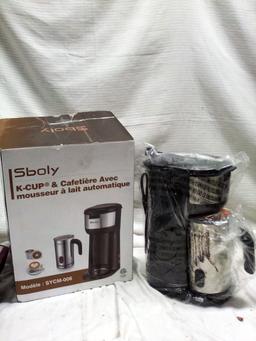 Brand New Sboly K-cup and Ground Machine W/Auto Milk Frauther
