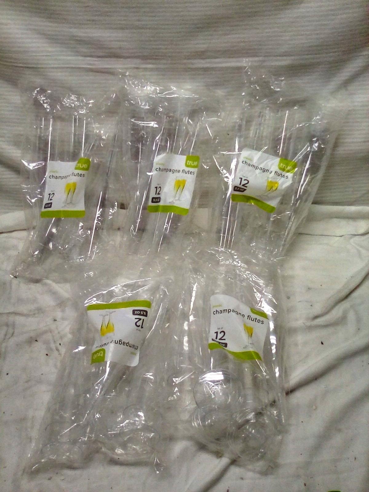 5pks Champagne flutes (12 flutes per package)