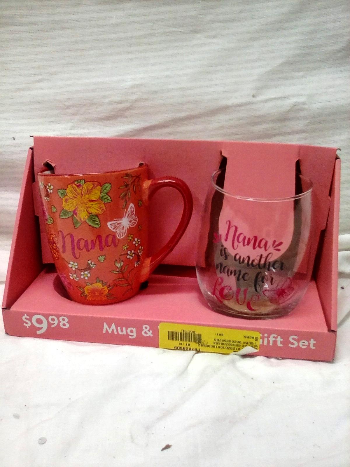 Nana Mug & Wine Glass Set