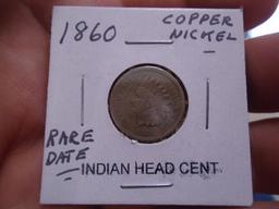 1860 Copper Nickel Indian Head Cent