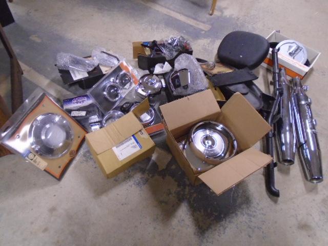 Large Group of Harley Davidson Parts