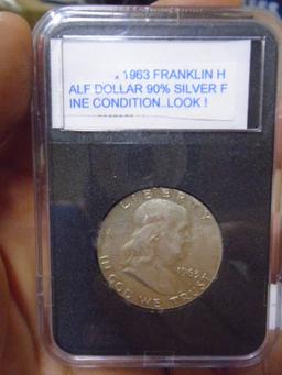 1963 Silver Franklin Half Dollar