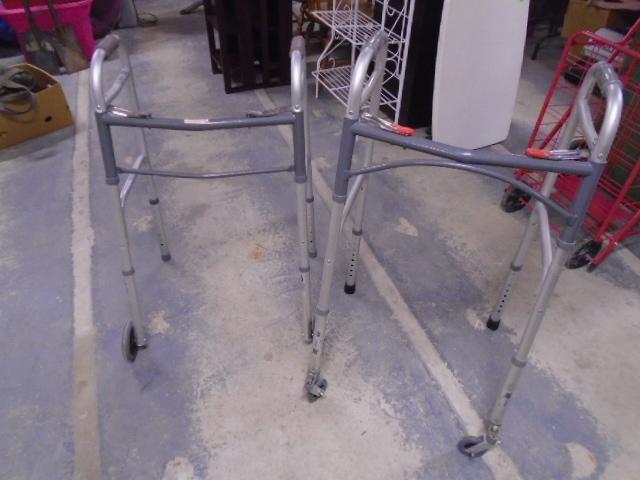 2 Folding Rolling Walkers