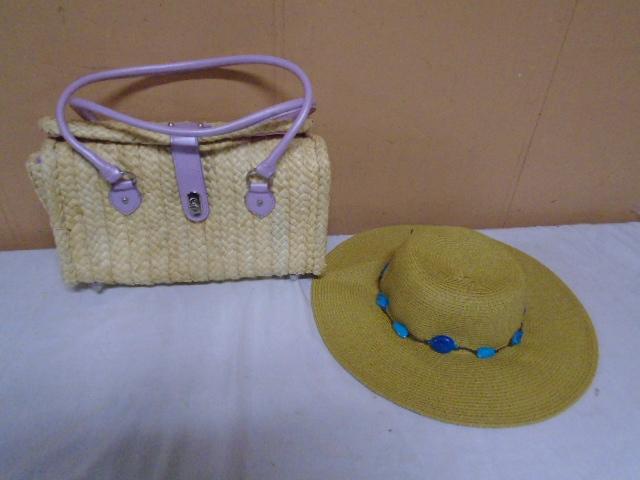 Brand New Ladies Hat & Purse