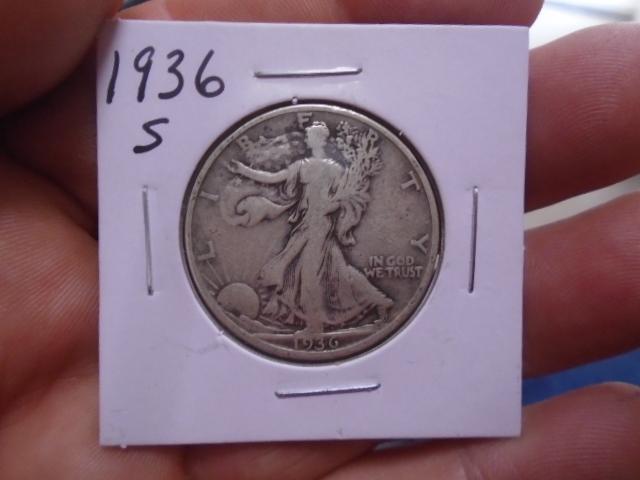 1936 S Mint Walking Liberty Half Dollar