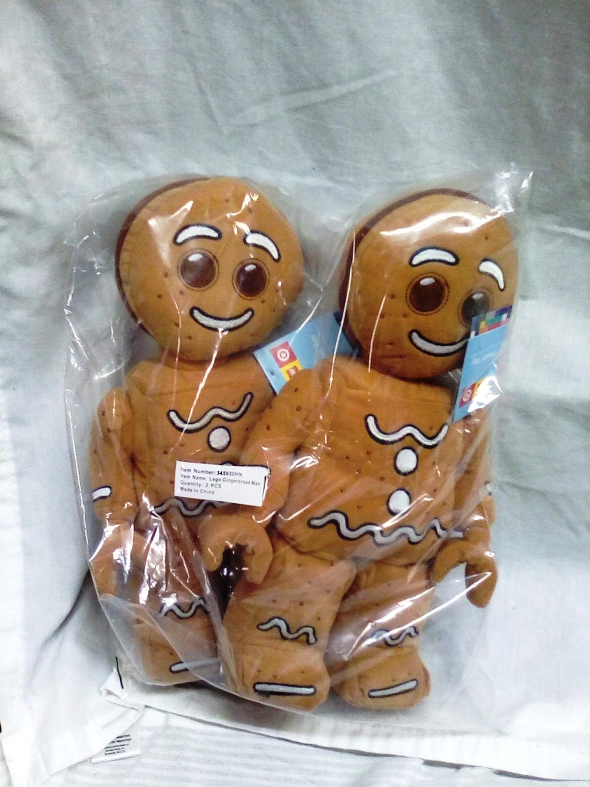 2 pack Plush gingerbread man