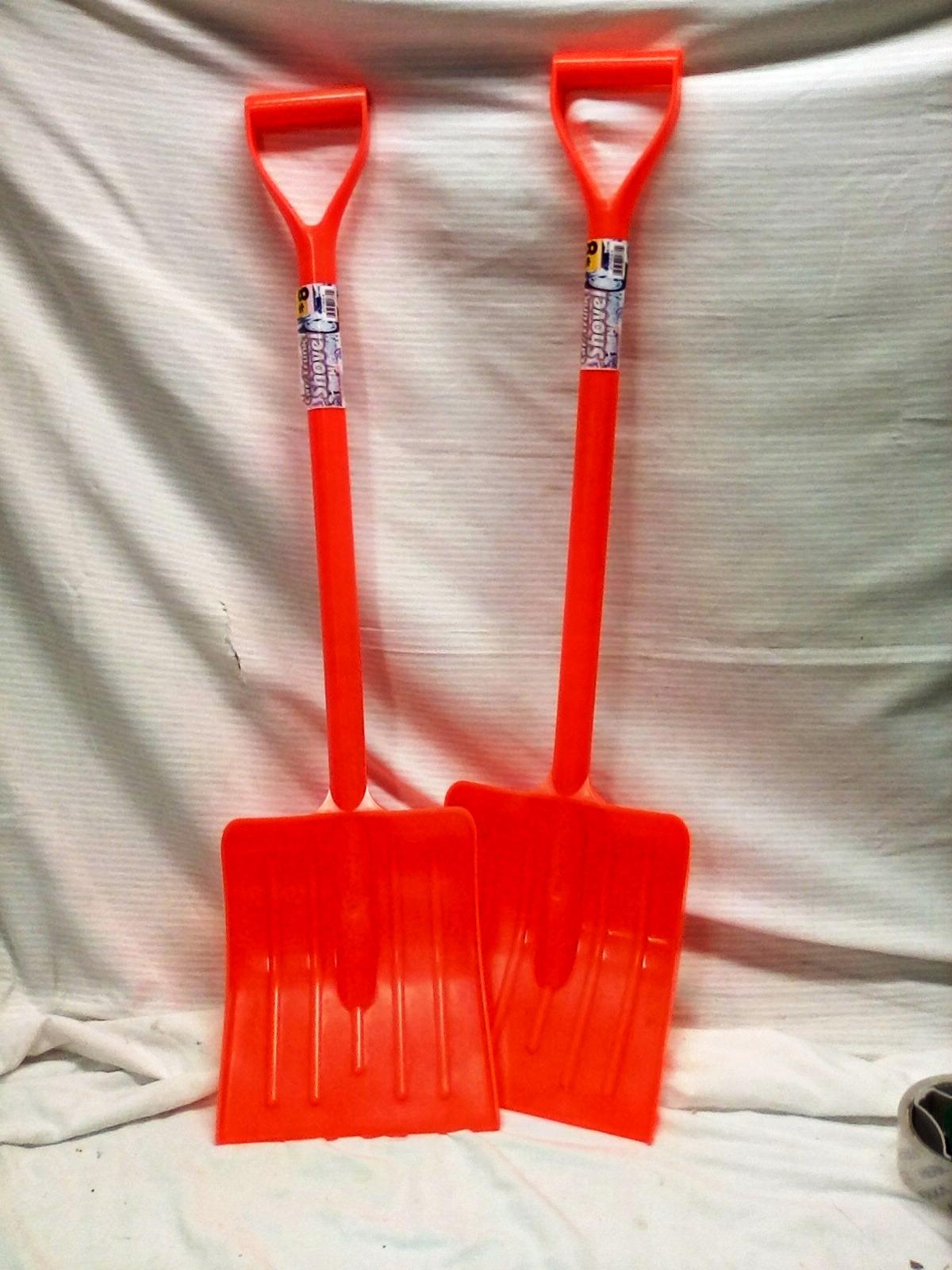 Qty:2 Orange Car/Trunk Shovels