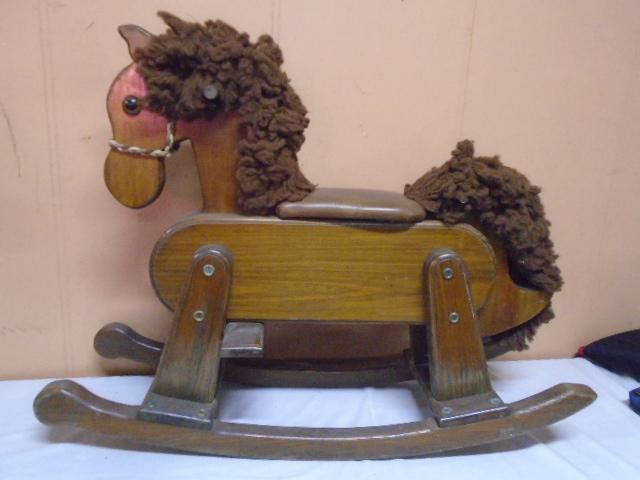 Solid Wood Rocking Horse