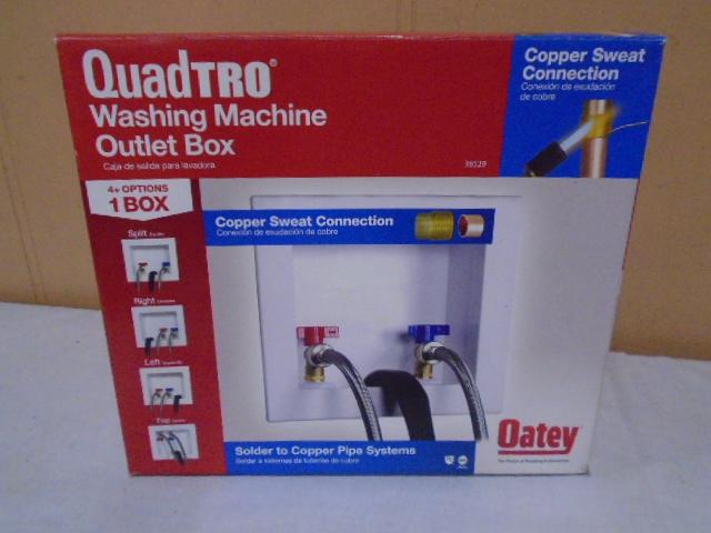 Quadtro Washing Maching Box w/ Valves