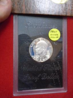 1972 Eisenhower Proof Silver Dollar