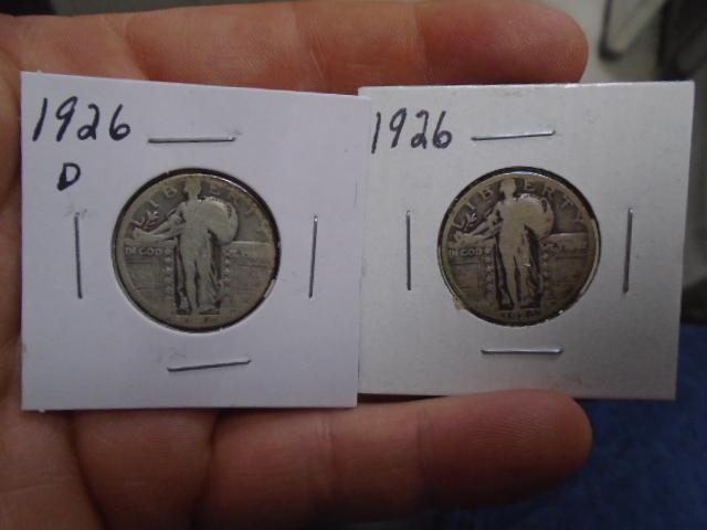 1926 D Mint & 1926 Standing Liberty Quarters