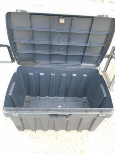 Contico Black Plastic Xtreme Tuff Stoarge Box