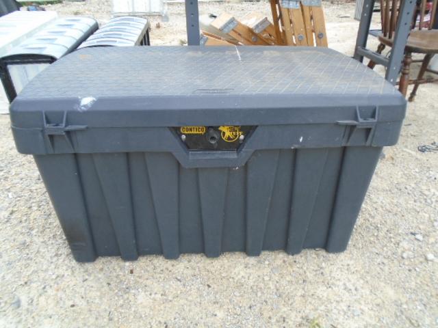 Contico Black Plastic Xtreme Tuff Stoarge Box