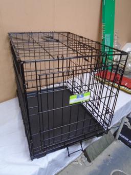 Top Paw 24in Double Door Folding Pet Crate