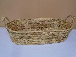 Large Oval Wicker Basket