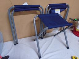 3pc Group  of Folding Camp Stools