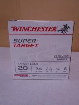 25 Round Box of Winchester 20 Guage Shotgun Shells