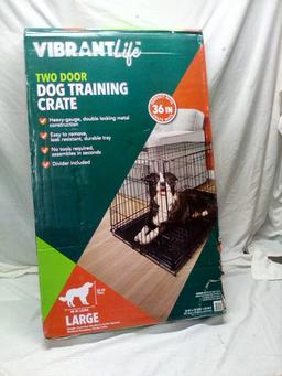 Vibrant Life Two Door Large Dog Training Crate