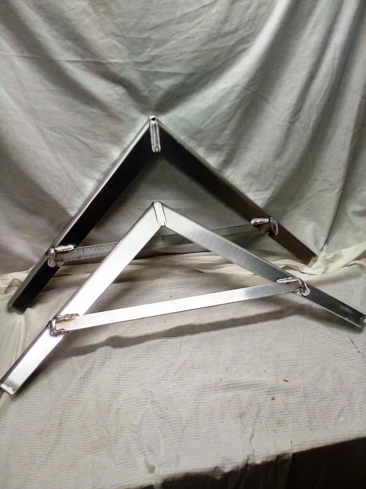 24"x24" Heavy Duty Aluminum Angle Wall Brackets