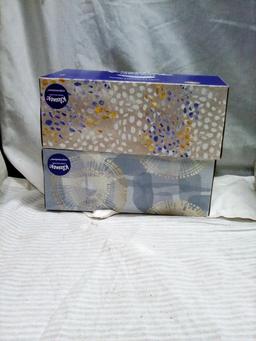 2 boxes 120 Count Kleenex