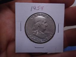 1954 Silver Franklin Half Dollar