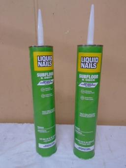 2 Tubes of Liquid Nails For Subfloors & Decks