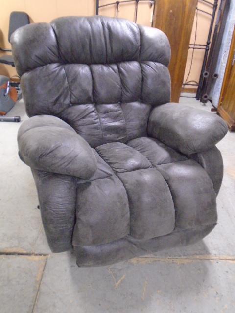 Beautiful Oversized Slate Gray Rocker Recliner