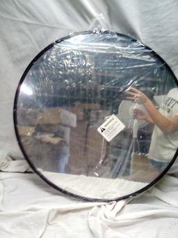 24" Round Wall Hanging Mirror