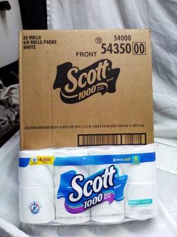 Scott Toilet Tissue 8 Roll Pack Unsecented 1000 Sheet Rolls