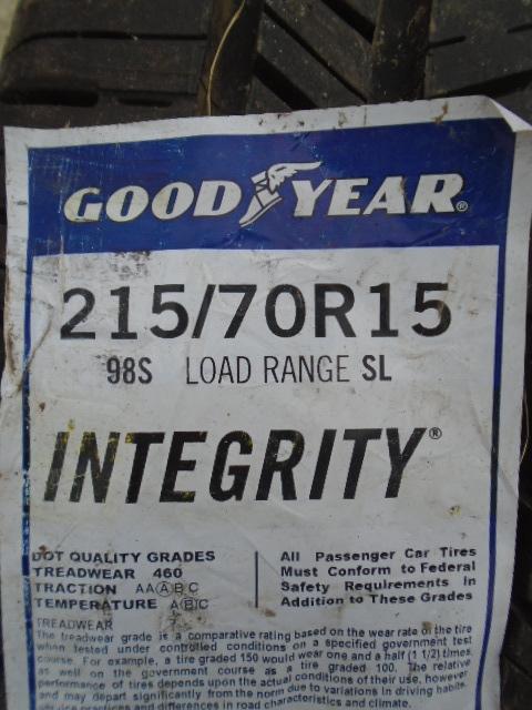 (2) Brand New Goodyear 215/70R15 Integrity Tires