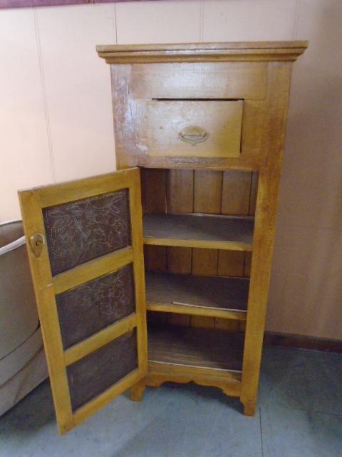 Antique Jelly Cupboard w/ Drawer in Top