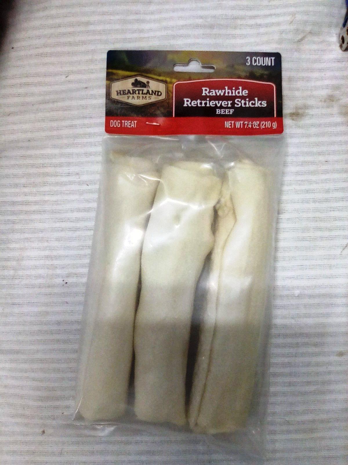 3pk Rawhide Retriver Sticks