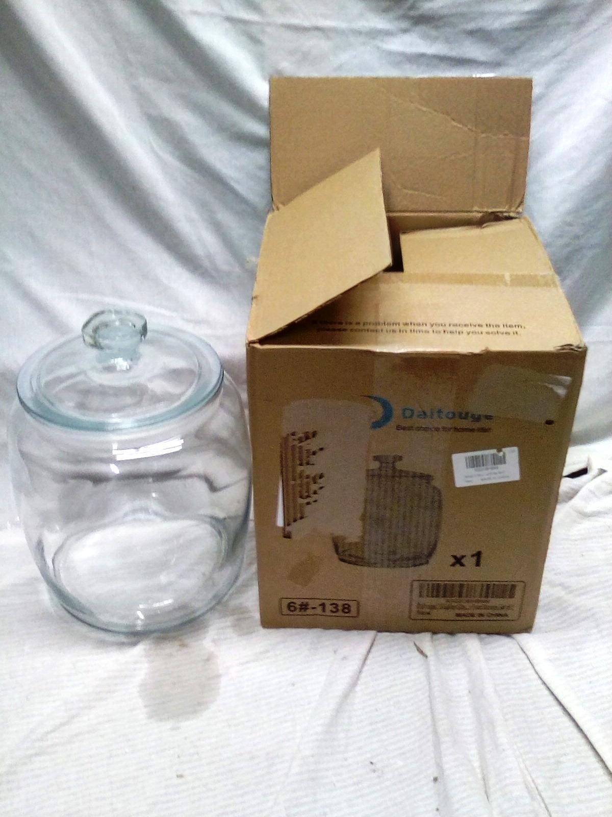 2.6 Gallon Glass Food Storage Jar