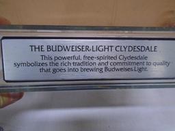 The Budweiser Light Clydesdale Display Piece