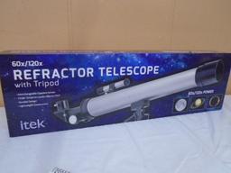 iTek 60x/120x Refractor Telescope w/ Tripod