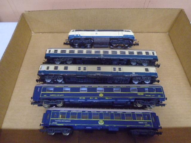 Marklin W. Germany HO Scale 3pc Train w/ Lima Italy Cars