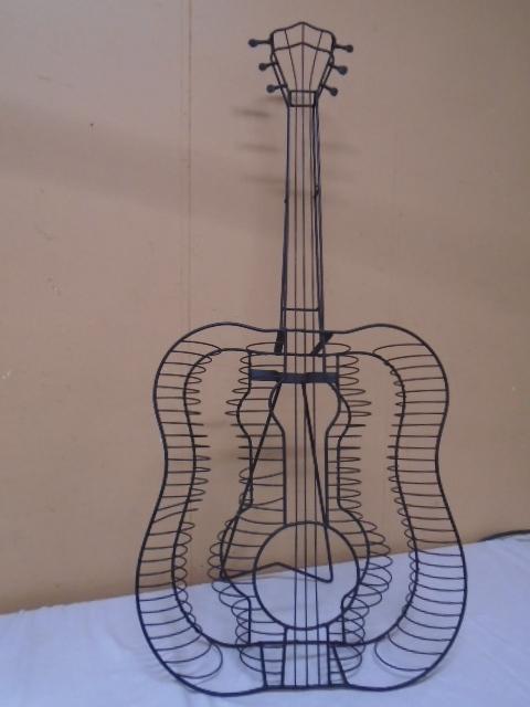 Metal Art Guitar CD Holder