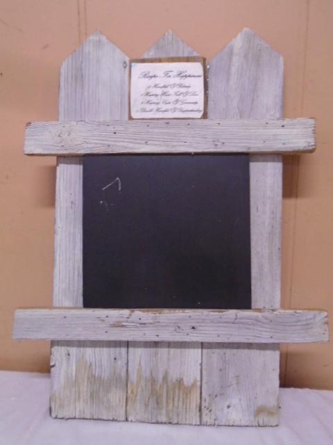 Primitive Style Picket Fence Chalkboard