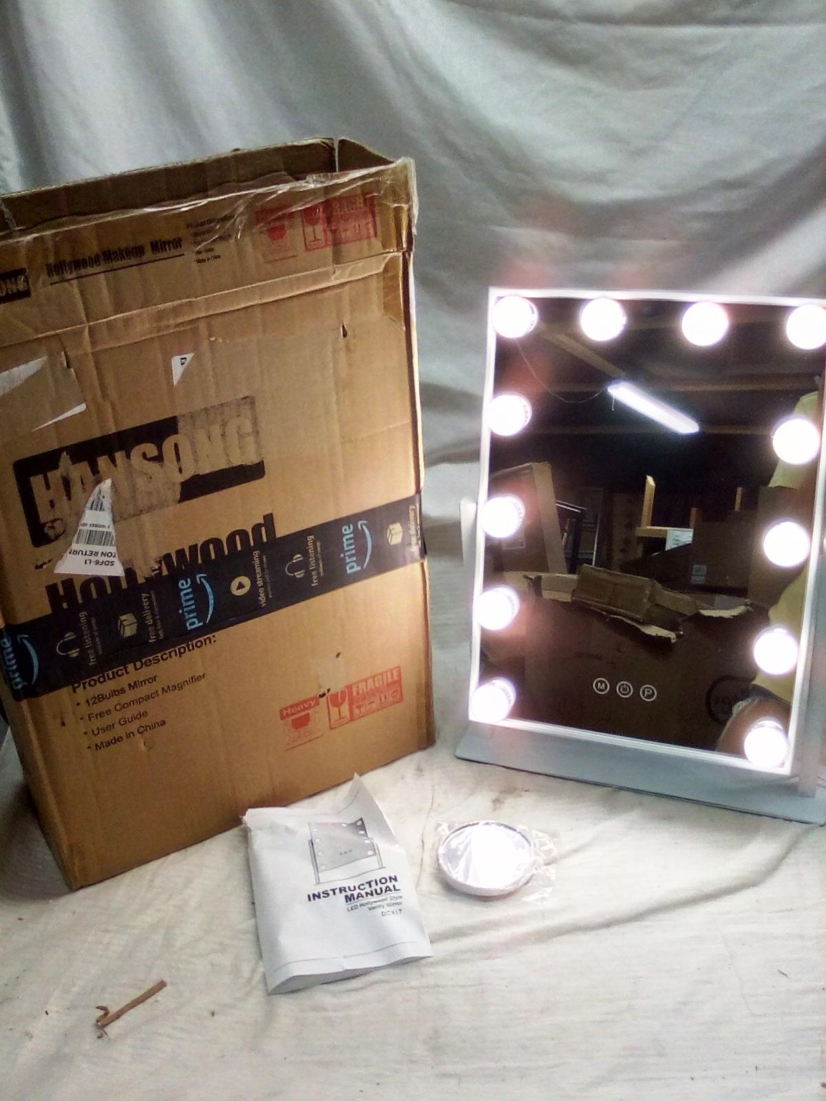 Large Hollywood Lighted Make Up Mirror