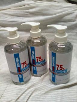 Qty. 3 Bottles of hand Sanitizer 16 Oz Each