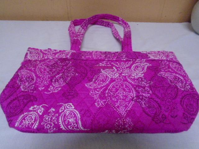 Ladies Pink Paisely Vera Bradley Purse